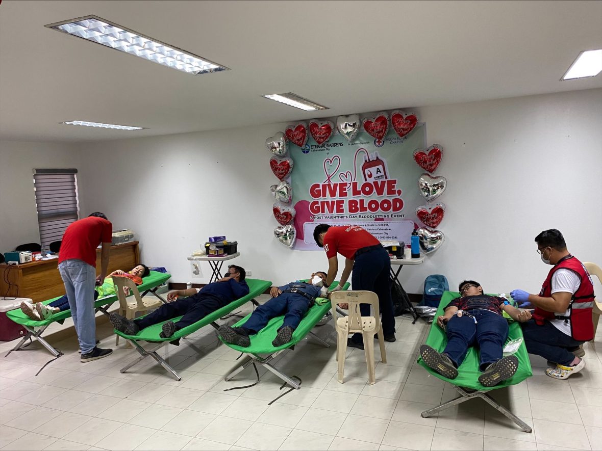 Eternal Gardens holds "Give Love, Give Blood" blood donation drive in Cabanatuan